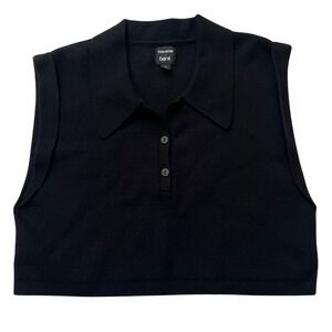 Sofia Richie x Bar III Women's Sleeveless Cropped Knit Polo Top Size XS